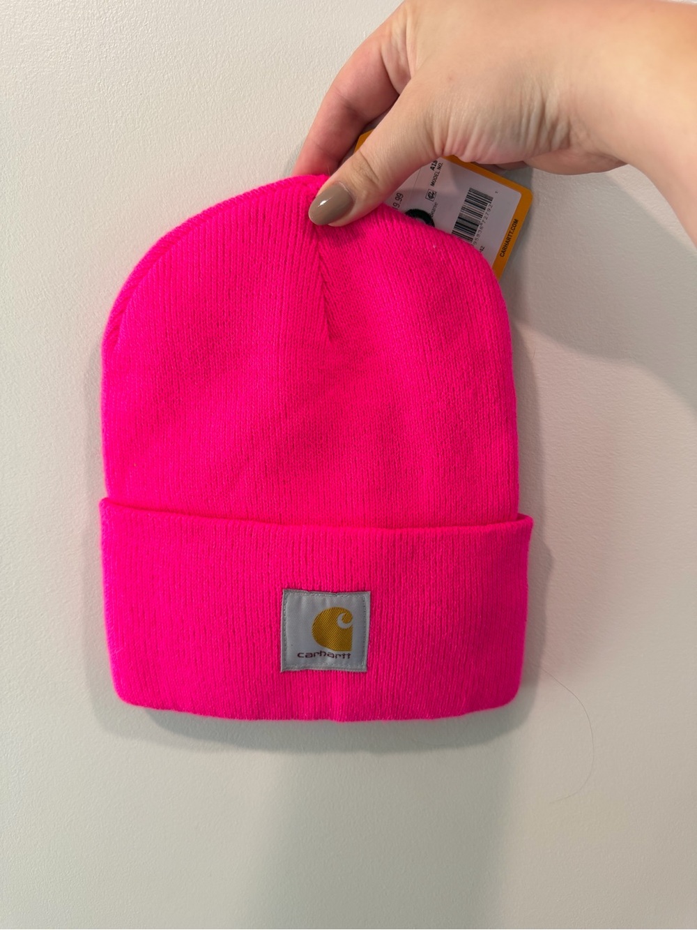 Carhartt Cuffed Knit Beanie - Neon Pink